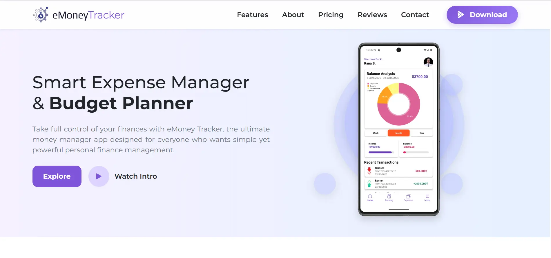 eMoney Tracker